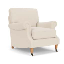 Armchair - Cream - House Weave - Taylor High Back - The Cotswold Company - thumbnail 1