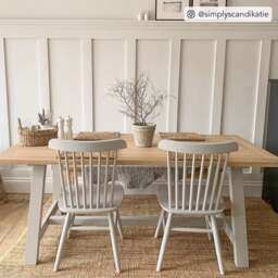 Spindleback Dove Grey Dining Chair - The Cotswold Company - thumbnail 4