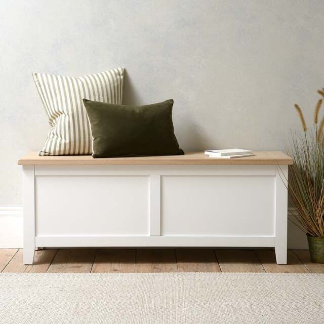 Wide Blanket Box - Chester Pure White - The Cotswold Company - image 1
