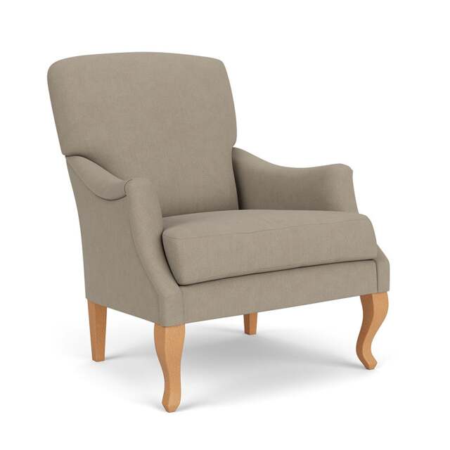 Armchair - Dove grey - House linen mix - Elsie - The Cotswold Company - image 1