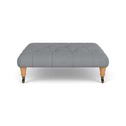 Foot Stool - Blue Marl - House Weave - Amelia - The Cotswold Company - thumbnail 2