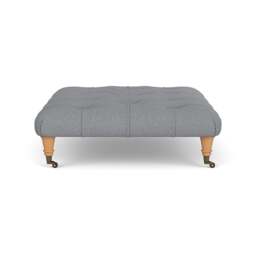 Foot Stool - Blue Marl - House Weave - Amelia - The Cotswold Company - thumbnail 3
