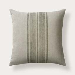 Cotton Linen Bold Stripe Cushion - Green 45x45cm - Home Accessories - The Cotswold Company