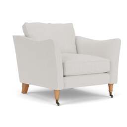 Armchair - Grey - Broadway Stripe - Robinson - The Cotswold Company