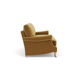 4 Seater Sofa - Mustard - Matt Velvet - Taylor High Back - The Cotswold Company - thumbnail 3