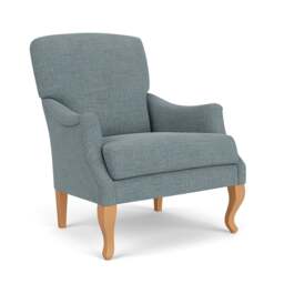 Armchair - Teal marl - Rustic weave - Elsie - The Cotswold Company