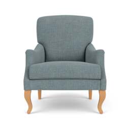 Armchair - Teal marl - Rustic weave - Elsie - The Cotswold Company - thumbnail 2