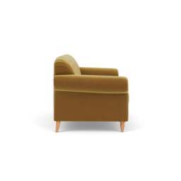 3 Seater Sofa - Mustard - Matt Velvet - Chapman - The Cotswold Company - thumbnail 3