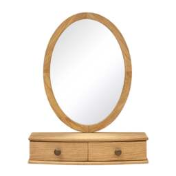 Vanity Mirror - Winchcombe Oiled Oak - The Cotswold Company - thumbnail 2