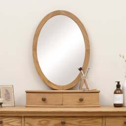 Vanity Mirror - Winchcombe Oiled Oak - The Cotswold Company
