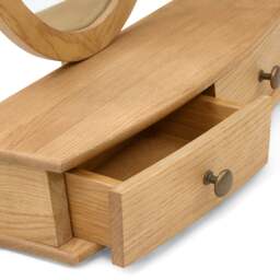 Vanity Mirror - Winchcombe Oiled Oak - The Cotswold Company - thumbnail 5