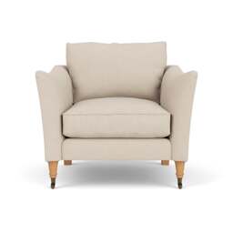Armchair - Lily White - House Linen Mix - Robinson - The Cotswold Company - thumbnail 2