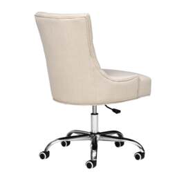 Upholstered Office Chairs Upholstered Office Chair - Stone Linen - The Cotswold Company - thumbnail 4