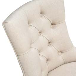 Upholstered Office Chairs Upholstered Office Chair - Stone Linen - The Cotswold Company - thumbnail 5