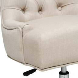 Upholstered Office Chairs Upholstered Office Chair - Stone Linen - The Cotswold Company - thumbnail 6