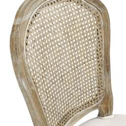 Camille Limewash Oak Rattan Back Dining Chair - The Cotswold Company - thumbnail 7