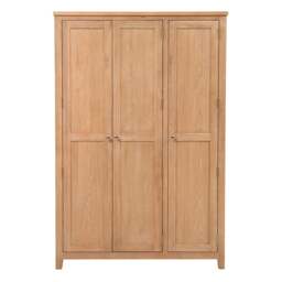 3 Door Hallway Cupboard - Inglesham Whitewash Oak - The Cotswold Company - thumbnail 6