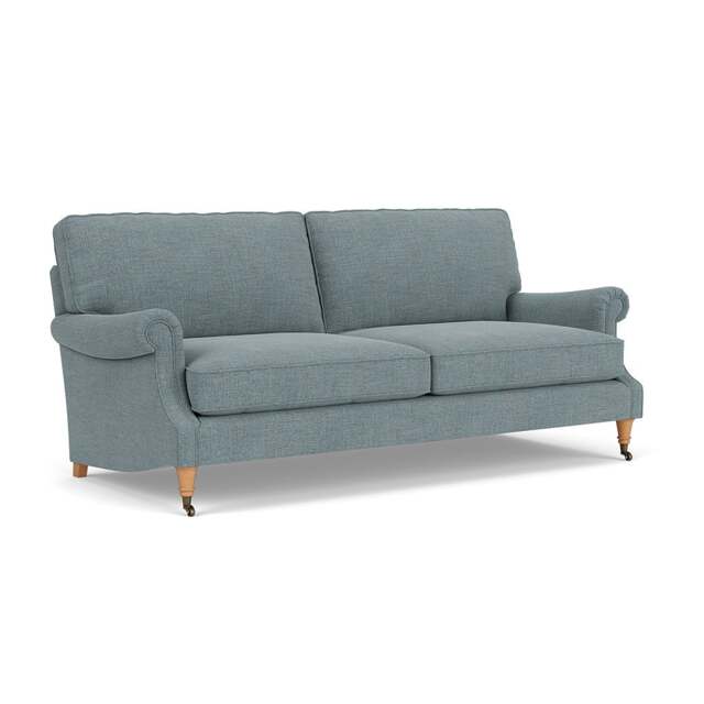 4 Seater Sofa - Teal marl - Rustic weave - Taylor High Back - The Cotswold Company - image 1