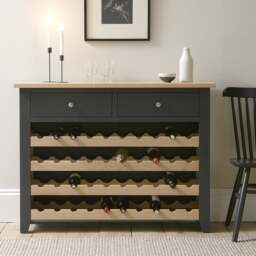 Wine Console - Chester Charcoal - The Cotswold Company - thumbnail 1