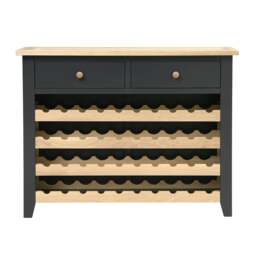 Wine Console - Chester Charcoal - The Cotswold Company - thumbnail 3