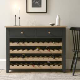 Wine Console - Chester Charcoal - The Cotswold Company - thumbnail 2