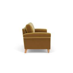 4 Seater Sofa - Mustard - Matt Velvet - Hurley - The Cotswold Company - thumbnail 3