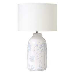 Dandelion Etched Lamp - Light Blue - Home Accessories - The Cotswold Company - thumbnail 2