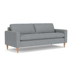4 Seater Sofa - Navy - Herringbone Weave - Saxon - The Cotswold Company - thumbnail 1