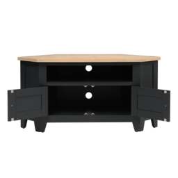 Corner TV Stand up to 55 - Chester Charcoal - The Cotswold Company - thumbnail 5