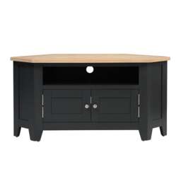 Corner TV Stand up to 55 - Chester Charcoal - The Cotswold Company - thumbnail 3