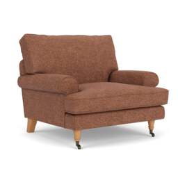 Armchair - Brick Marl - Aquaclean Oxford - Stewart - The Cotswold Company