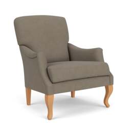 Armchair - Mid Grey - House Linen Mix - Elsie - The Cotswold Company - thumbnail 1