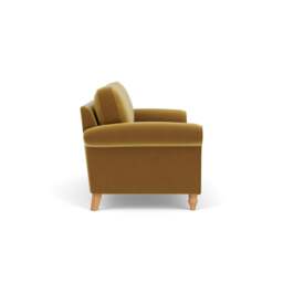 3 Seater Sofa - Mustard - Matt Velvet - Hurley - The Cotswold Company - thumbnail 3