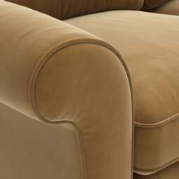 3 Seater Sofa - Mustard - Matt Velvet - Hurley - The Cotswold Company - thumbnail 5