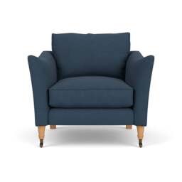 Armchair - Indigo - House Linen Mix - Robinson - The Cotswold Company - thumbnail 2