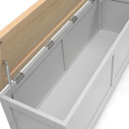 Wide Blanket Box - Chester Dove Grey - The Cotswold Company - thumbnail 7