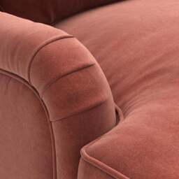 Large 2 Seater Sofa - Brick - Matt Velvet - Morris - The Cotswold Company - thumbnail 4