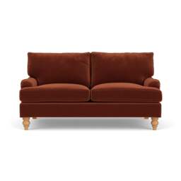 Large 2 Seater Sofa - Brick - Matt Velvet - Morris - The Cotswold Company - thumbnail 2