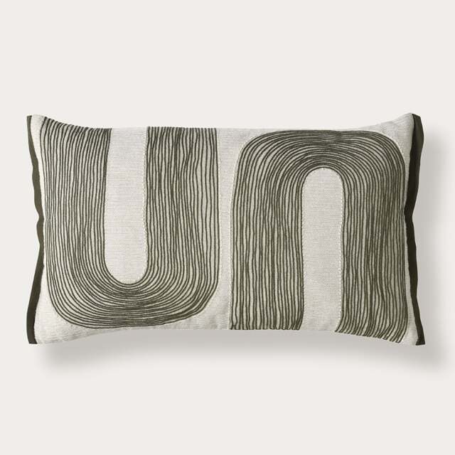 Cushion 30x50cm - Lyneham Green - The Cotswold Company - image 1