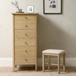 Vanity Tallboy - Berkeley Nordic Oak - The Cotswold Company - thumbnail 3