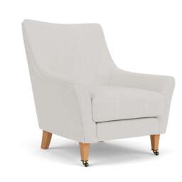 Armchair - Grey - Broadway Stripe - Martha - The Cotswold Company - thumbnail 1