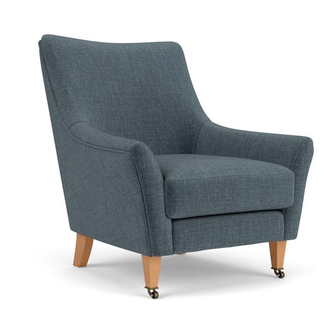 Armchair - Teal - Eco Chenille - Martha - The Cotswold Company - image 1
