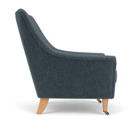 Armchair - Teal - Eco Chenille - Martha - The Cotswold Company - thumbnail 3
