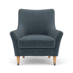 Armchair - Teal - Eco Chenille - Martha - The Cotswold Company - thumbnail 2