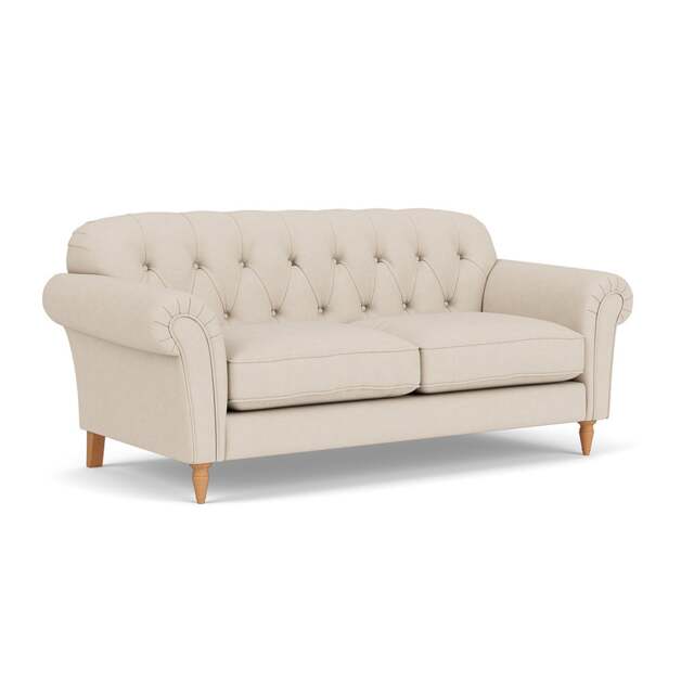 3 Seater Sofa - Lily White - House Linen Mix - Chapman - The Cotswold Company - image 1