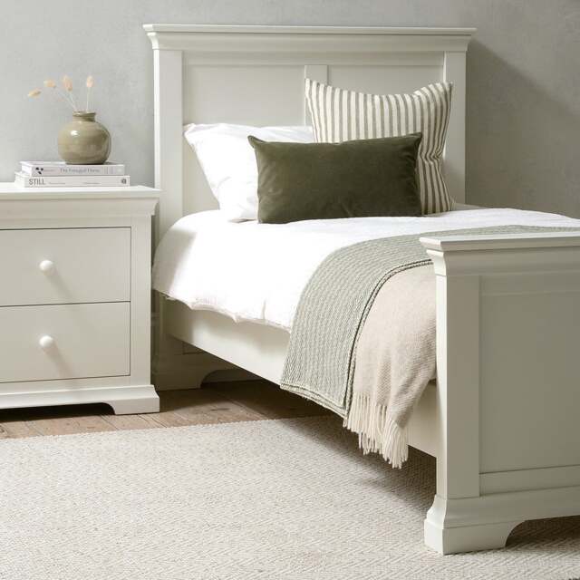 3ft Single Bed - Chantilly Warm White - The Cotswold Company - image 1