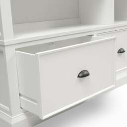 Stow Warm White Large Bookcase with Drawers - The Cotswold Company - thumbnail 7