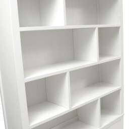 Stow Warm White Large Bookcase with Drawers - The Cotswold Company - thumbnail 5