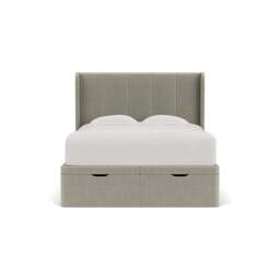 King Size Ottoman Storage Bed - Natural - Eco Chenille - Parker - The Cotswold Company - thumbnail 2