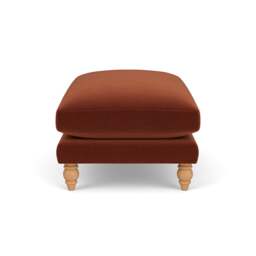Foot Stool - Brick - Matt Velvet - Emily - The Cotswold Company - thumbnail 3